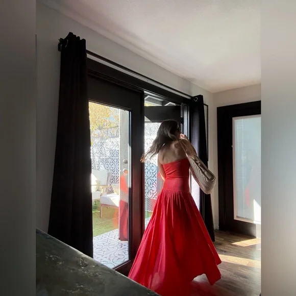 ZIMMERMANN Tranquility pleated strapless maxi dress - Picture 10 of 10